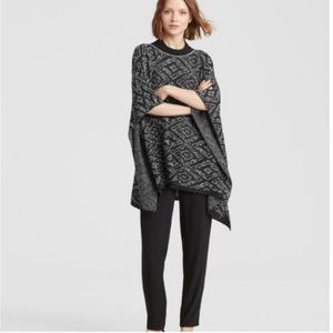 𝅺EILEEN Fisher Organic Linen Knit Poncho
